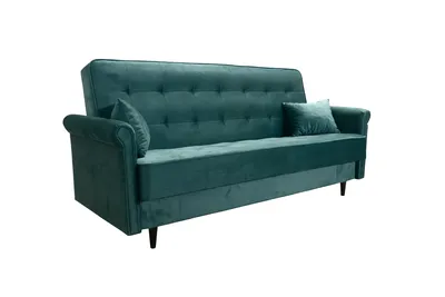 Produktbild von Couchgarnitur 3-1-1 ORLANDO, Couch mit Schlaffunktion und Bettkasten, Couch + 2 Sessel - Grün