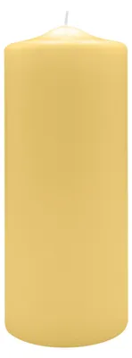 Produktbild von Spitzkopf Stumpen Kerzen Grapefruit Hellgelb 25 x Ø 9 cm, 6 Stück