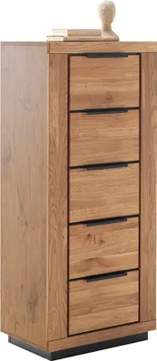 Produktbild von Schubladenkommode, 142 cm hoch, in Eiche teilmassiv GIUSTINO-06