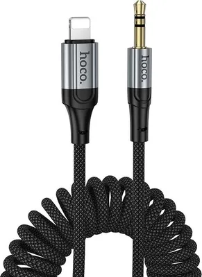 Obrázek produktu pro Kabel AUX Jack 3,5 mm na Lightning Hoco 1,5 m UPA33A černý