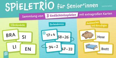 Produktbild von Spieletrio für Senioren und Seniorinnen