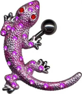 Produktbild von Bauchnabelpiercing: Reverse Bauchnabel Piercing Eidechse