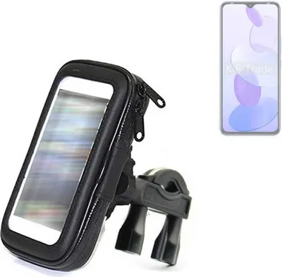 Produktbild von K-S-Trade Fahrrad-Halterung kompatibel mit Infinix Smart 6 Plus X6511G Handy-Halterung Halter Lenkstange Fahrradhalterung Motorrad Bike Mount
