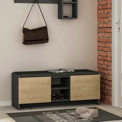 Obrázok produktu pre Houseland Zulla antracit/prírodný dub