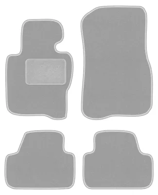 Image de Tapis de sol en moquette pour BMW 4 F33 2013- (Xdrive) – jeu 4 pièces, gris, sur mesure – Wielganizator OSLO