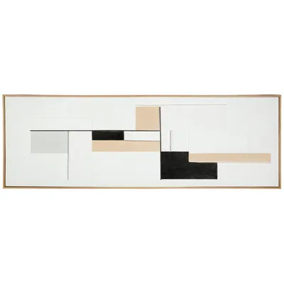 Produktbild von GILDE Bild rechteckig Tunis weiß H. 51,8 cm, 38512