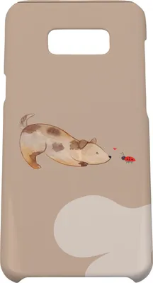 Produktbild von Mr. & Mrs. Panda Samsung Galaxy S8 plus Handyhülle  Hund Marienkäfer - Hundeglück - Geschenk, Handy, Hunde, Cover, Case, Mischlinghund, Sprüche, Neugierig, Hülle