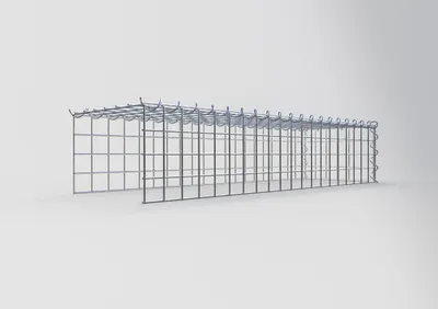 Produktbild von Anbaugabione Typ 4 100 cm x 20 cm x 30 cm (L x H x T), Maschenweite 5 cm x 5 cm, Spirale