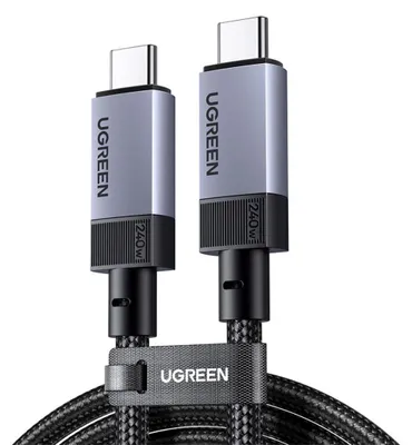 Image de Ugreen 65175, 1 m, USB-C, USB-C, USB4 Gen 3x2, 40 Gbit/s, noir