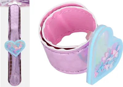 Zdjęcie produktu dla Bransoletka z ozdobą i brokatem 21,5 cm