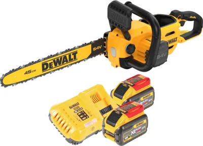 Produktbild von DeWalt DCMCS 574 X2 Akku Kettensäge 54 V FlexVolt 45 cm Brushless + 2x Akku 9,0 Ah + Ladegerät