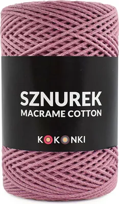 Produktbild von Kokonki Makrame Garn Rosa 2mm 200m Baumwolle