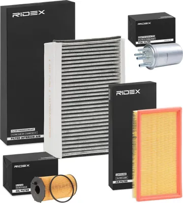 Produktbild von RIDEX Filterset Inspektionspaket Filtersatz für JAGUAR S-Type (X200)