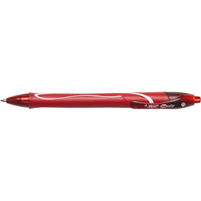 Produktbild von BIC Gel-ocity Quick Dry, Clip, Clip-on-Einziehkugelschreiber, Nachfüllbar, Rot, 12 Stück(e), Medium