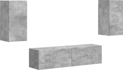 Produktbild von TV-Schrankset 4 pcs Beton Grau Holzwerkstoff