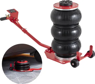 Image de VEVOR Cric pneumatique Triple Bag Air Jack 3 t, triple sac Cric pneumatique 140-450 mm Hauteur de levage Cric pneumatique à sac, 5 minutes de levage Cric pneumatique Économie de travail pour SUV, camions, voitures, etc.