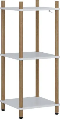 Produktbild von Eckregal Vicco Bivio Weiß/Kiefer 30 x 72 cm 3 Ablageflächen, Model 57476