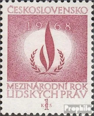 Produktbild von Briefmarken Tschechoslowakei 1968 Mi 1772 (kompl.Ausg.) postfrisch Menschenrechte