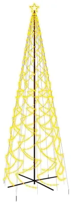 Produktbild von vidaXL LED-Weihnachtsbaum Kegelform Warmweiß 1400 LEDs 160x500 cm