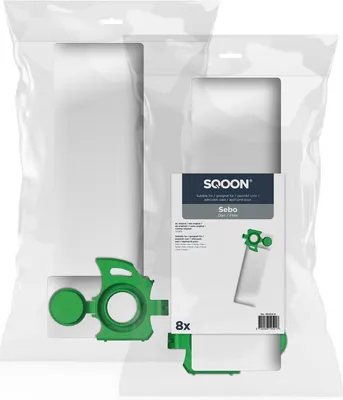 Produktbild von SQOON Staubsaugerbeutel 5 Stück Geeignet für SEBO K Series, Hochwertige Filterbeutel, Langlebig & Passgenau (8)