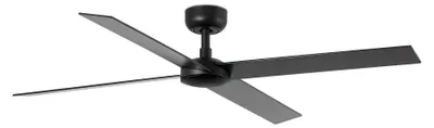 Obrázok produktu pre Energeticky úsporný stropný ventilátor s diaľkovým ovládaním Rudder L-4 Black 132 cm