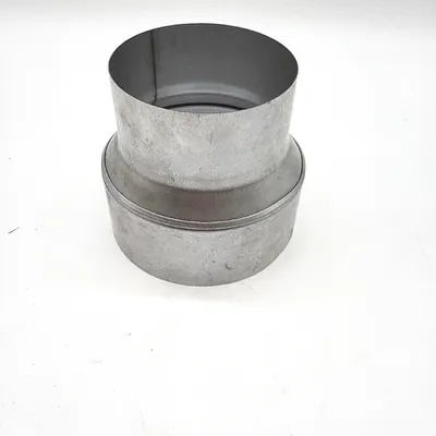 Produktbild von Kamino Flam Reduzierung silber, rostfreie Rohrreduzierung aus feueraluminiertem Stahl, nach Norm EN 1856-2, zum Anschluss von 150 mm in ein 120 mm Rohr