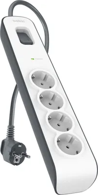 Zdjęcie produktu dla Belkin BSV400vf2M-V2, 525 J, 4 x gniazdo sieciowe, Typu F, 250 V, 50 Hz, 16 A