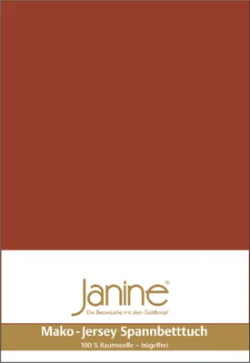 Produktbild von Janine Design Feinjersey-Spannbetttuch  5007 MAKO-FEINJERSEY Farbe tabasco Größe 200x200