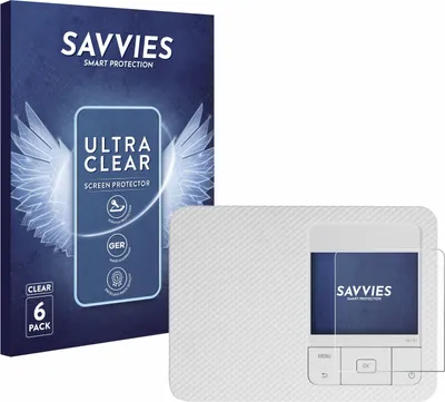Produktbild von 6x Für Canon Selphy CP1500 Schutzfolie Savvies Displayschutz Display Schutz Folie Klar Transparent