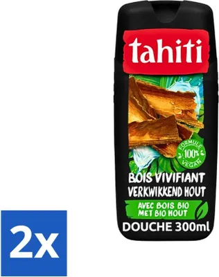 Produktbild von Tahiti Duschgel – Erfrischendes Bio-Holz – 100 % vegan – 300 ml - Vorteilspack - 2 Stücke