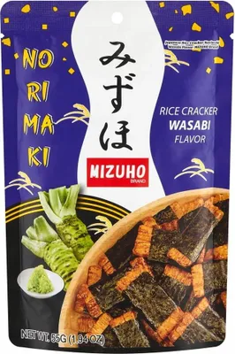 Zdjęcie produktu dla Snaki ryżowe o smaku wasabi 55 g