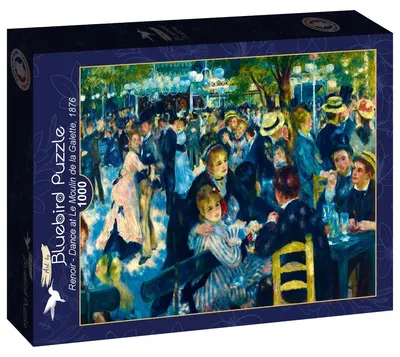 Image de Puzzle 1000 pièces Bluebird Renoir Danse au Moulin de la Galette 1876