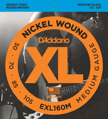 Zdjęcie produktu dla D'Addario EXL160M Struny do gitary basowej