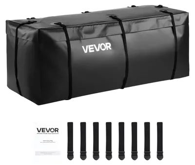 Produktbild von VEVOR Anhängerkupplungs-Laderaumtasche, wasserdicht 840D PVC, 60,24 x 24,02 x 35,94 Zoll (30 Kubikfuß), strapazierfähige Laderaumtasche für die Lagerung im Lkw-Bett mit verstärkten Riemen, geeignet für Auto SUV Vans Anhängerkorb, 11 Cu.ft, Niedrige Konfiguration-b