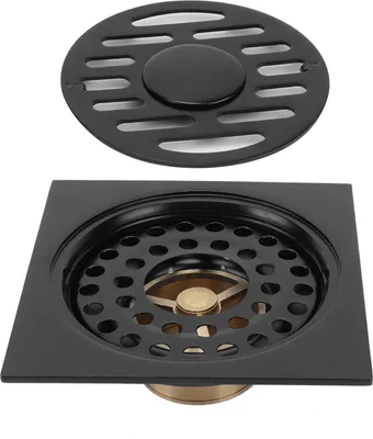 Imagen del producto de Rejilla de desagüe para suelo, con sistema antiolores, para ducha, baño y cocina, color