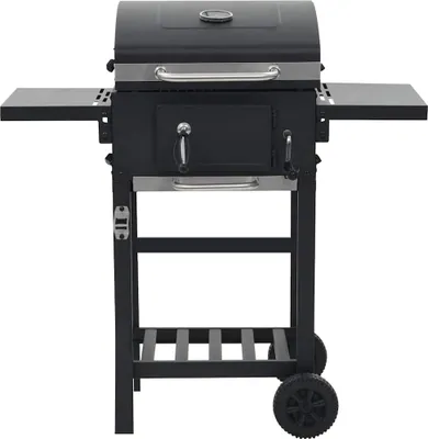 Produktbild von vidaXL Holzkohlegrill mit Unterer Ablage Schwarz