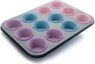 Obrázok produktu pre Forma na 12 muffinov 39x27cm + 12 cupcakes