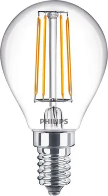 Image de Ampoule LED à filament Philips P45 goutte 2,8 W = 25 W E14 claire 250 lm blanc chaud 2700 K VARIABLE