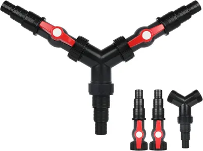 Produktbild von 3-Wege-Ventil, Y-Verteiler, Wasserverteiler mit 2 Absperrventilen, 25/32/38 mm (1"/1 1/4"/1 1/2"), für Teichpumpen und Wasserläufe