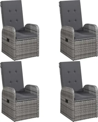 Obrázok produktu pre vidaXL 5-dielna záhradná jedálenská súprava Grey