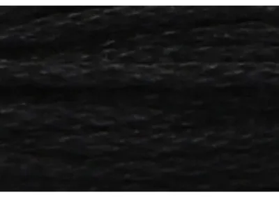 Image de Fil à tricoter Anchor Sticktwist, 8 mètres, noir, en coton, couleur 403, 6 brins