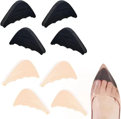 Produktbild von Paar Schuhfüller, breite, verstellbare Fersenpolster, wiederverwendbare Klebepads zur Fußverstärkung, passend für die meisten Schuhe, B