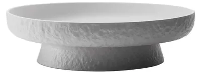 Imagen del producto de Bol de cerámica negra para frutas con base alta