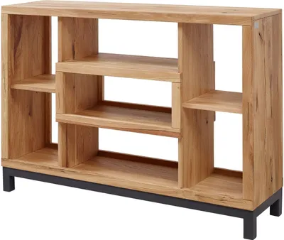 Image de MASSIVMOEBEL24 | Étagère 120x34 Chêne sauvage huilé Bois naturel VILLANDERS #137