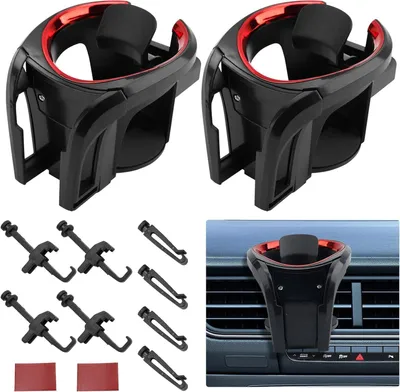 Produktbild von Auto Getränkehalter 2-in-1, verstellbar, für Flaschen und Becher, passend für alle Telefone