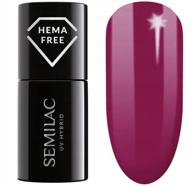 Produktbild von Semilac Hybrid-Lack 436 Kräftiges Burgund 7ml