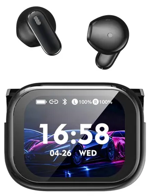 Obrázek produktu pro NE68 AI překladač, sluchátka s překladem v reálném čase, 3 v 1, Bluetooth 6, překladová sluchátka pro 150 jazyků s aplikací, 60 hodin výdrže, černá