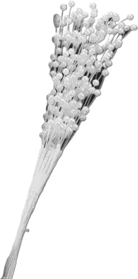 Produktbild von 10pcs/Set Bouquet Luxus dekorieren keine verdorrenden Stiele handgefertigtes Kunstperlenperlen -Spray -Hochzeitsstrauß für Party-Weiß