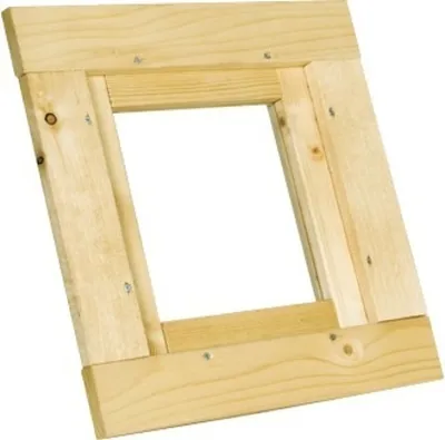 Produktbild von Einzelfenster für Gartenhaus beliebige Wandstärke SKAN HOLZ feststehend 40x40 cm natur