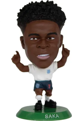 Obrázek produktu pro England FA - Fotbalová postavička "Bukayo Saka", "SoccerStarz" TA12482 (One Size) (White/Blue/Green)